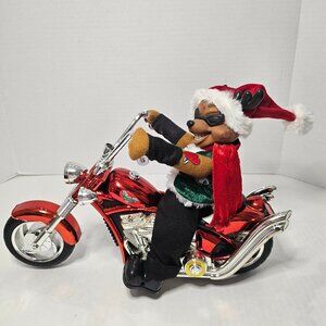 Dan Dee Reindeer Chopper Motorcycle Sound Lights Plays Grandma Got Run Over